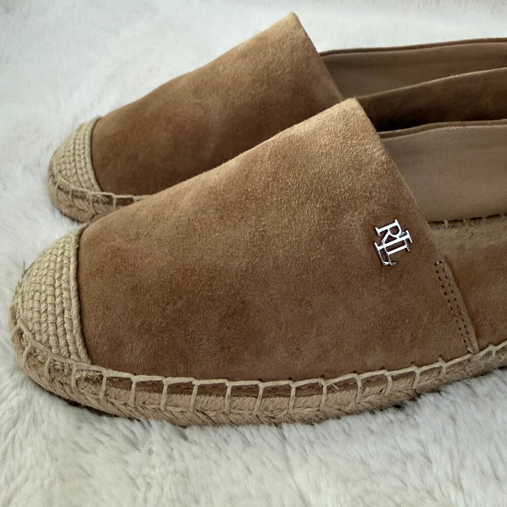 Lauren Ralph Lauren Cameryn III Chestnut Suede Espadrille size:7.5 - Picture 2 of 12